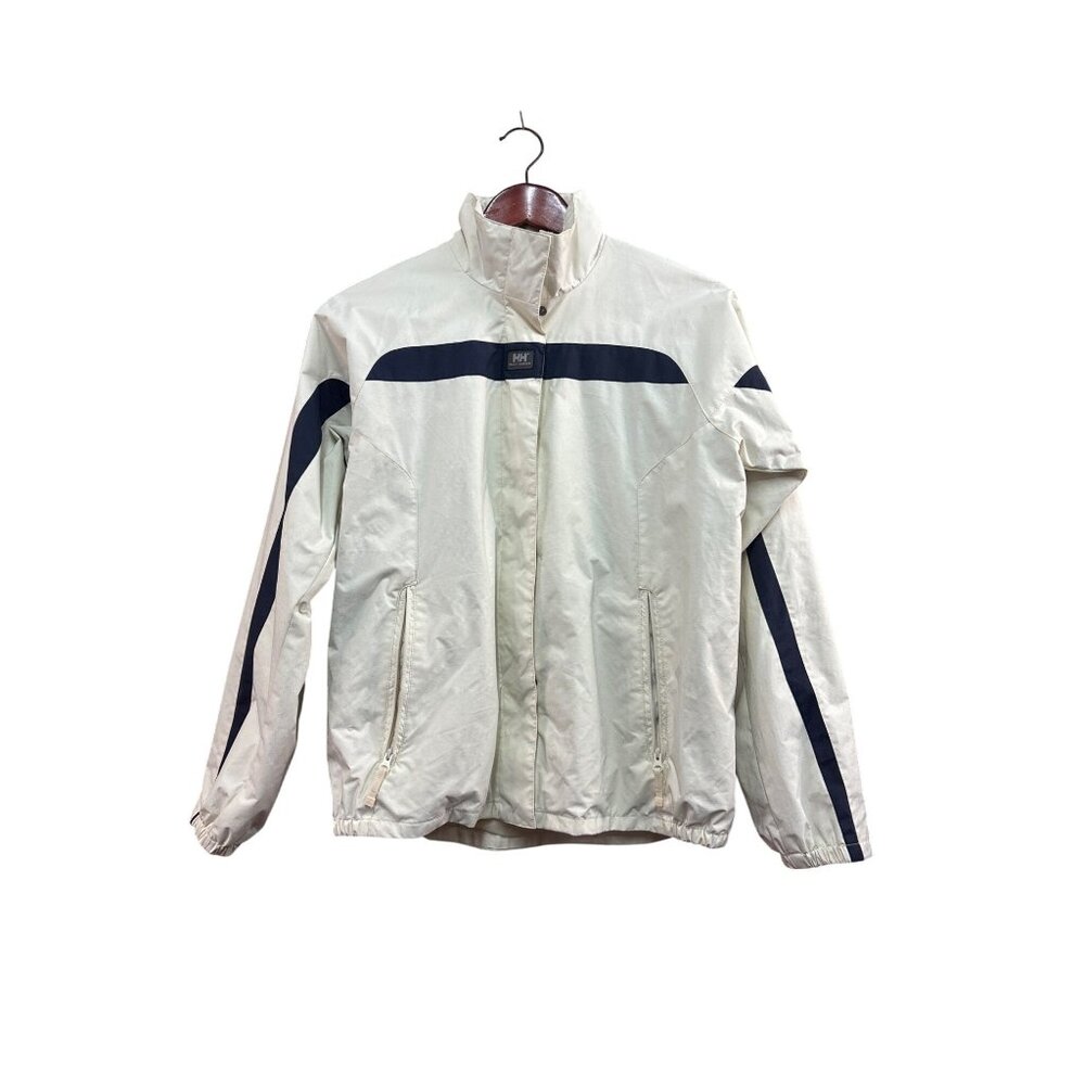 Helly Hansen Mens White & Navy Full-Zip Jacket Size M